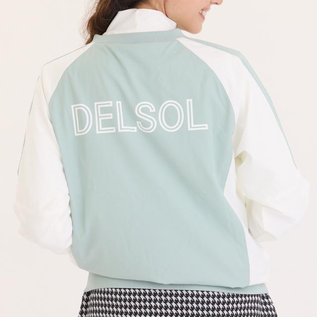 デルソルゴルフ　DELSOL GOLF　裏メッシュ使い長袖プルオーバー　レディス_3