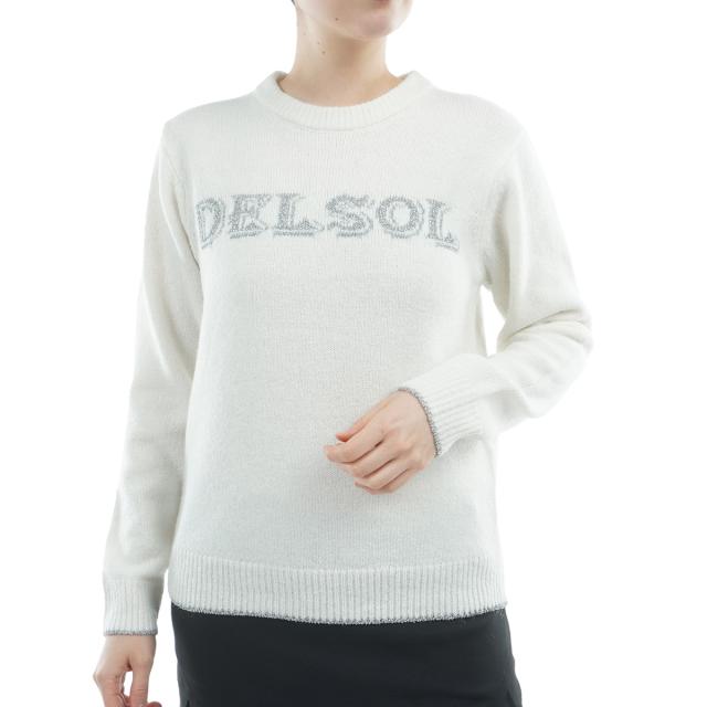 デルソルゴルフ　DELSOL GOLF　ブークレライク ロゴセーター　レディス