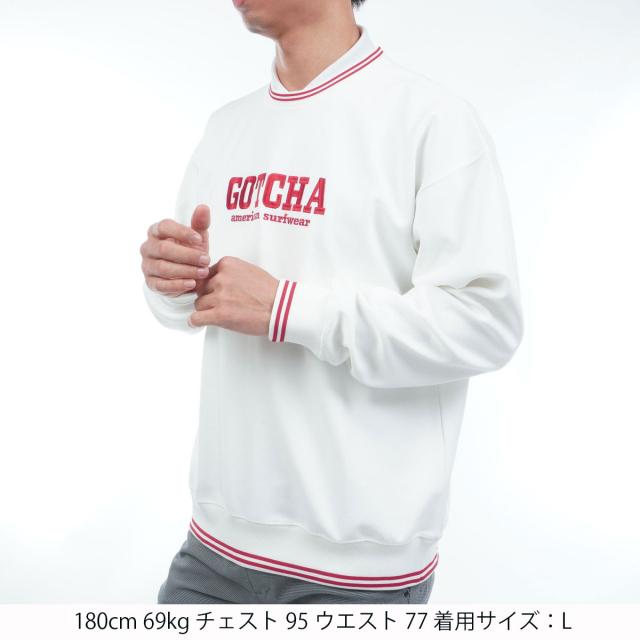 ガッチャゴルフ　GOTCHA GOLF　UVカット鹿の子ダンボールニットトレーナー_1