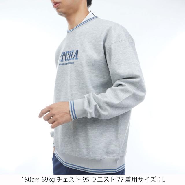 ガッチャゴルフ　GOTCHA GOLF　UVカット鹿の子ダンボールニットトレーナー_4