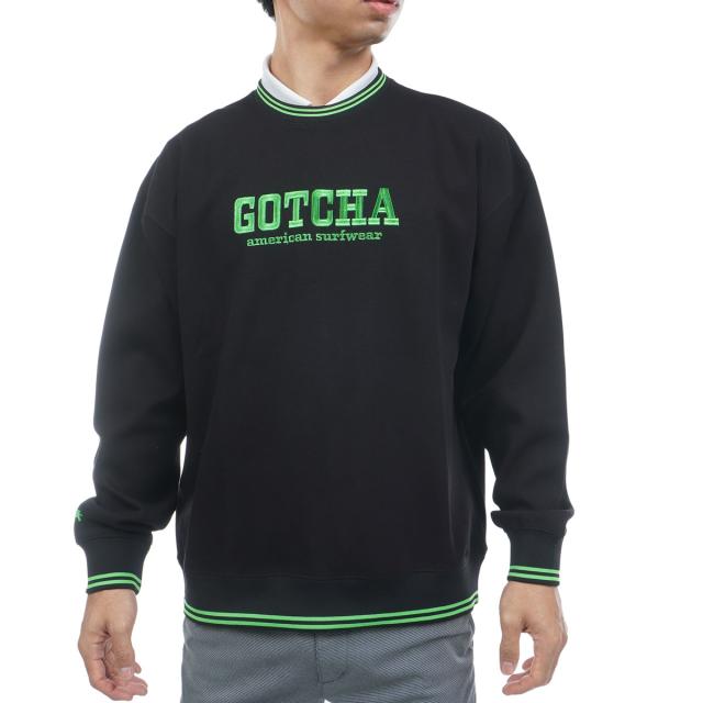 ガッチャゴルフ　GOTCHA GOLF　UVカット鹿の子ダンボールニットトレーナー_13