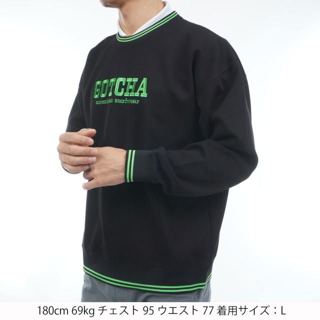 ガッチャゴルフ　GOTCHA GOLF　UVカット鹿の子ダンボールニットトレーナー_14