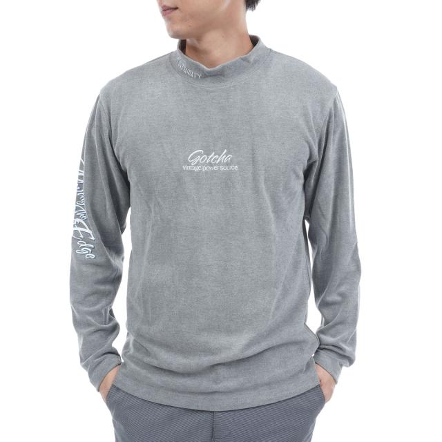 ガッチャゴルフ　GOTCHA GOLF　ハイネック杢長袖Tシャツ