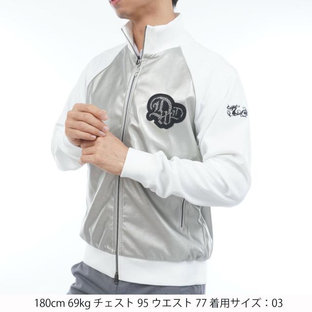 ダンスウィズドラゴン　Dance With Dragon　ストレッチ バックメッシュポンチジャージブルゾン_1