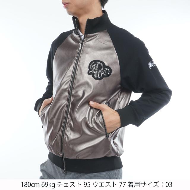 ダンスウィズドラゴン　Dance With Dragon　ストレッチ バックメッシュポンチジャージブルゾン_4