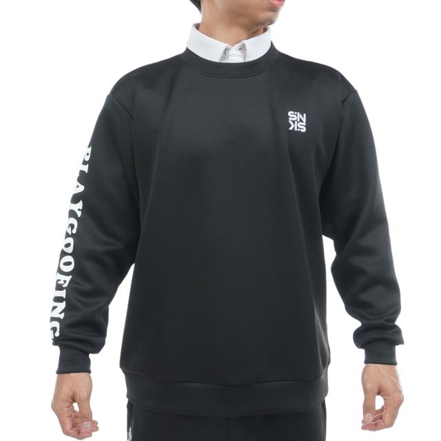 プレイグーフィング　PLAYGOOFING　ストレッチ ダンボールニットクルーネックスウェット