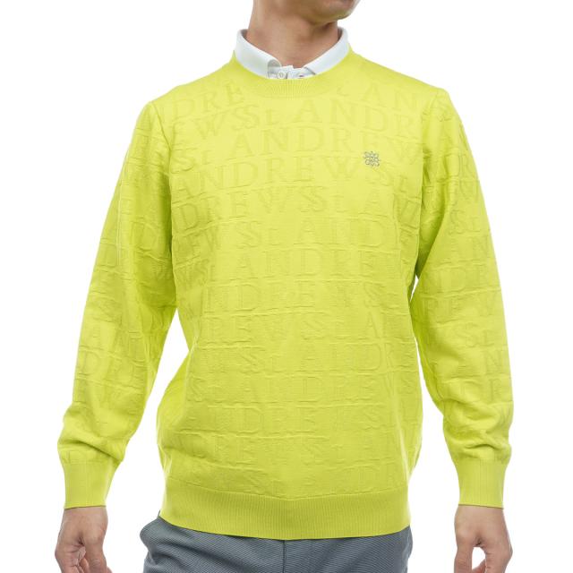 セント・アンドリュース　St ANDREWS　ダブルロゴジャカードプルオーバーセーター_6