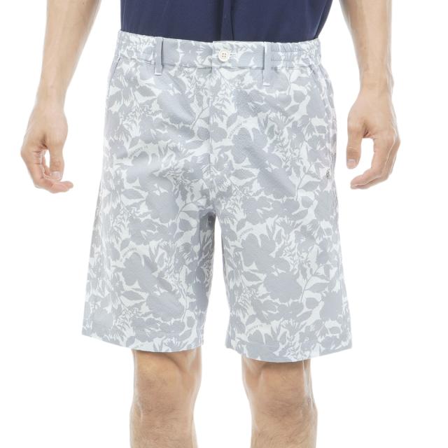 セント・アンドリュース　St ANDREWS　シャドーボタニカルプリント ストレッチショートパンツ