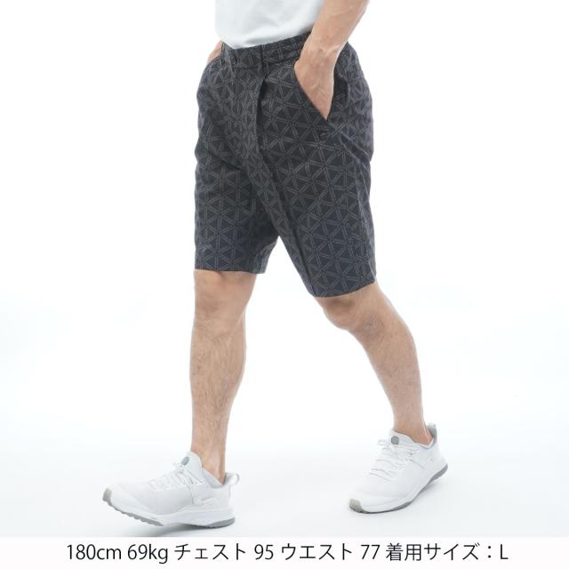 セント・アンドリュース　St ANDREWS　トライアングルロゴプリント ストレッチショートパンツ_1