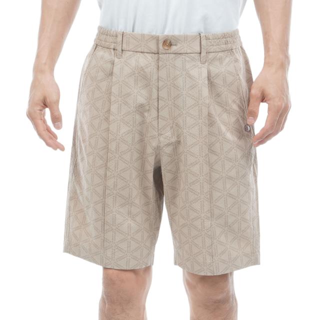 セント・アンドリュース　St ANDREWS　トライアングルロゴプリント ストレッチショートパンツ_9