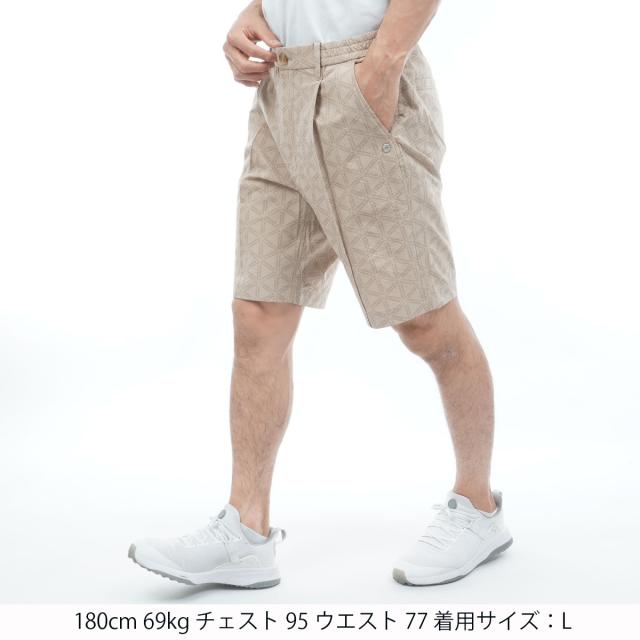 セント・アンドリュース　St ANDREWS　トライアングルロゴプリント ストレッチショートパンツ_10