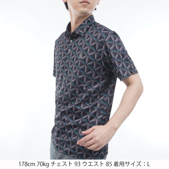 セント・アンドリュース　St ANDREWS　COOLMAX トライアングルロゴプリント半袖シャツ_1