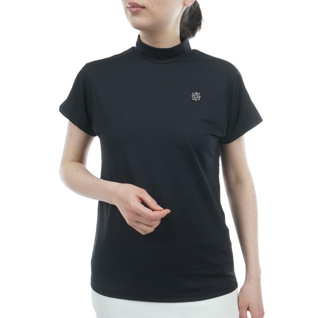 仙・アンドリュース St ANDREWS ベア天竺ハイネック半袖プルオーバー レディス