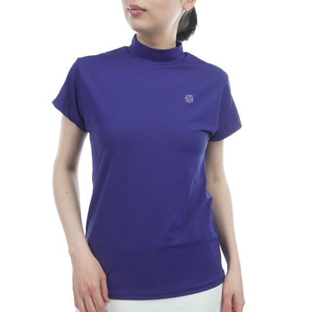 仙・アンドリュース St ANDREWS ベア天竺ハイネック半袖プルオーバー レディス