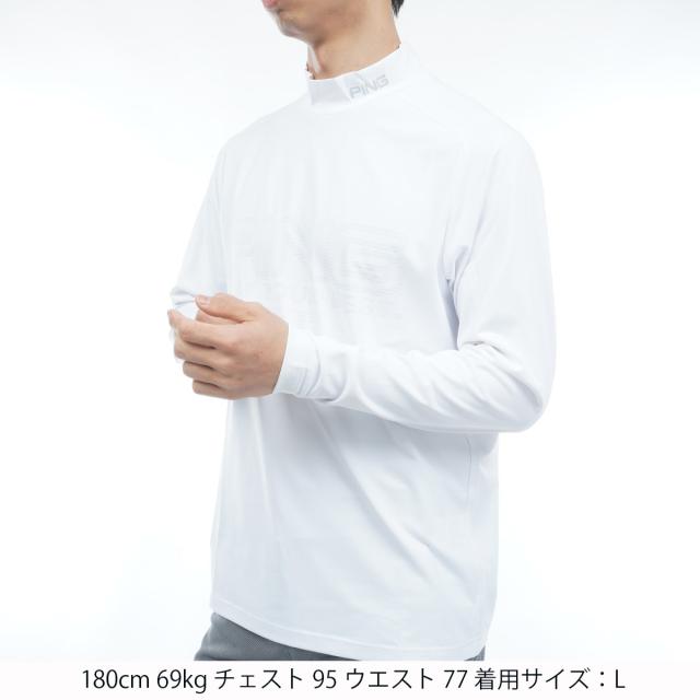ピン　PING　ロゴジャカードハイネック長袖シャツ_9