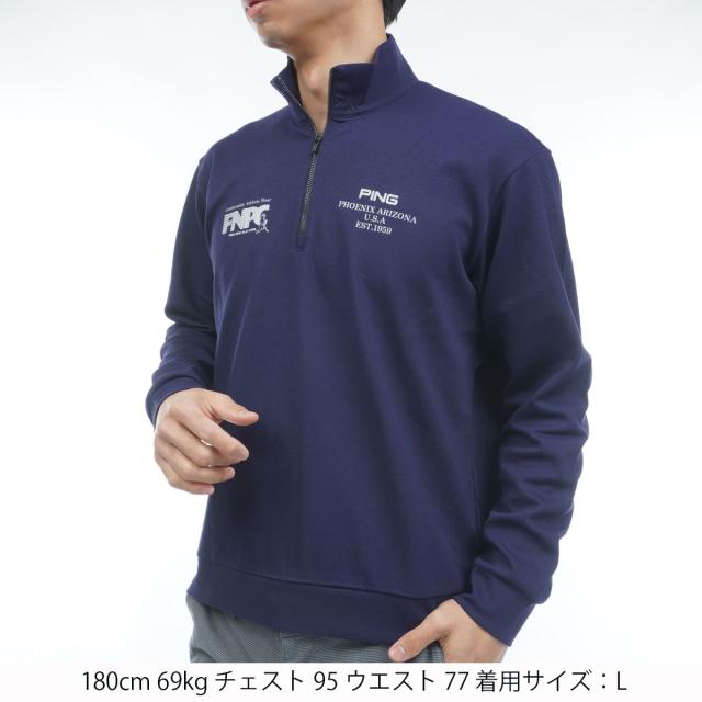 ピン　PING　ドライミックスアイストーン ハーフジップ長袖シャツ_16