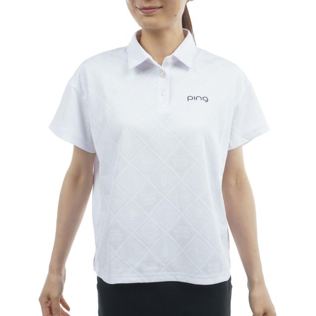 ピン　PING　Mr.PINGジャカード リラックス半袖ポロシャツ　レディス