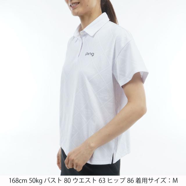 ピン　PING　Mr.PINGジャカード リラックス半袖ポロシャツ　レディス_1