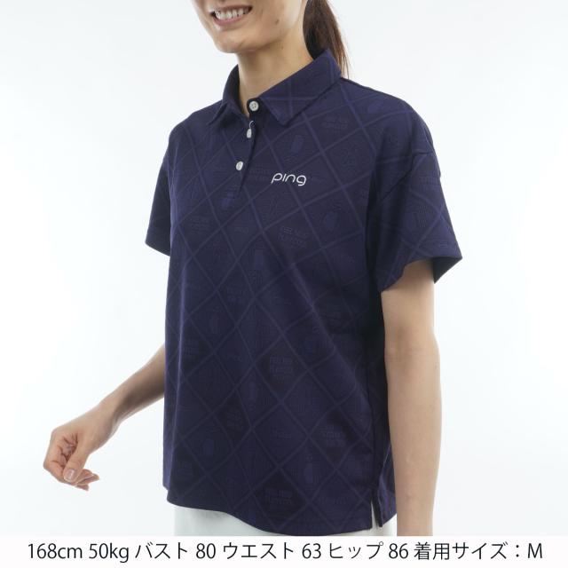 ピン　PING　Mr.PINGジャカード リラックス半袖ポロシャツ　レディス_4