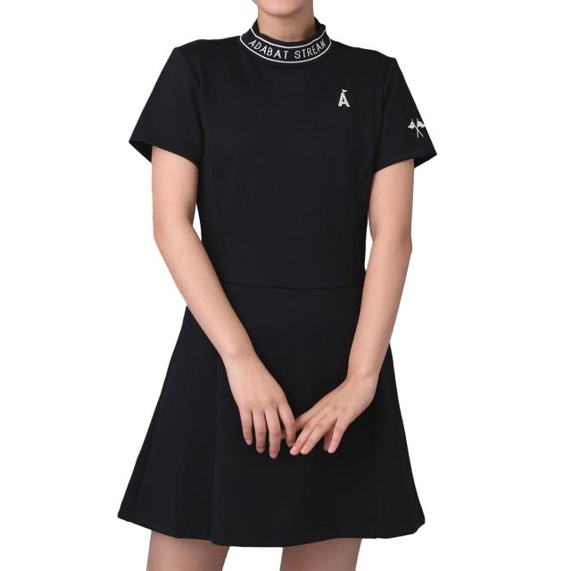 アダバットストリーム　ADABAT STREAM　ストレッチ スムースタッチAラインワンピース　レディス