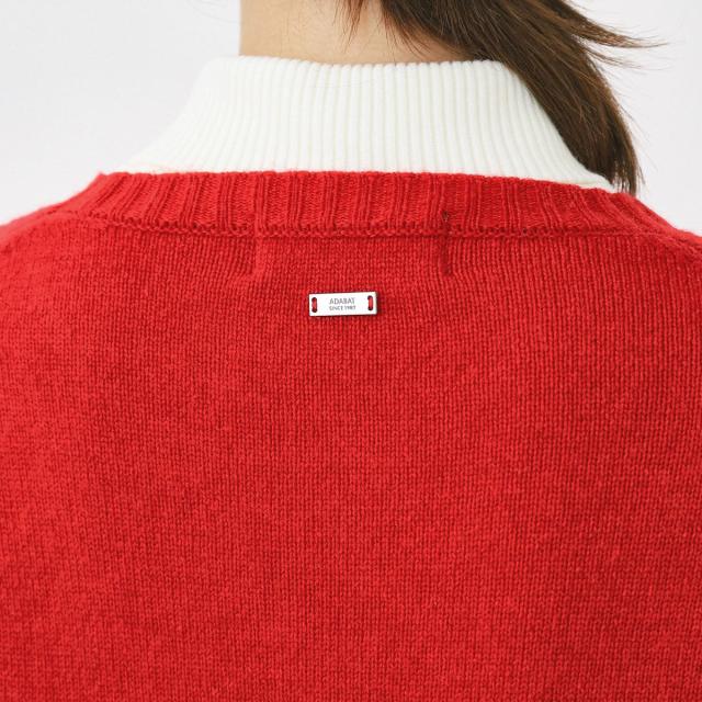 アダバット　adabat　ケーブル柄クルーネックセーター　レディス_6