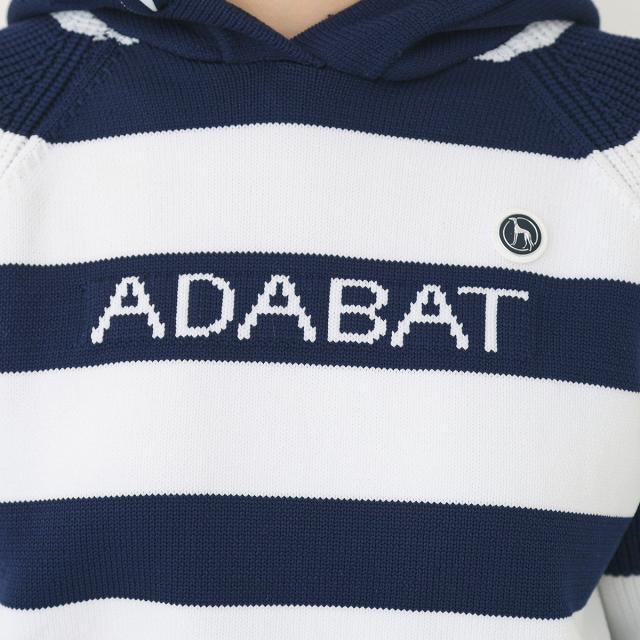 アダバット　adabat　ボーダーニットパーカー　レディス_7