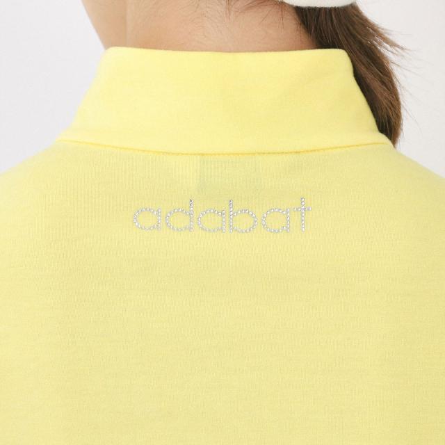 アダバット　adabat　吸湿発熱 ハーフジップモックネック長袖Tシャツ　レディス_8