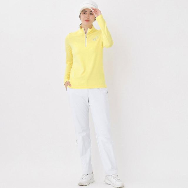 アダバット　adabat　吸湿発熱 ハーフジップモックネック長袖Tシャツ　レディス_9