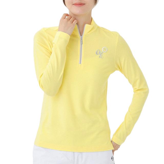 アダバット　adabat　吸湿発熱 ハーフジップモックネック長袖Tシャツ　レディス_11