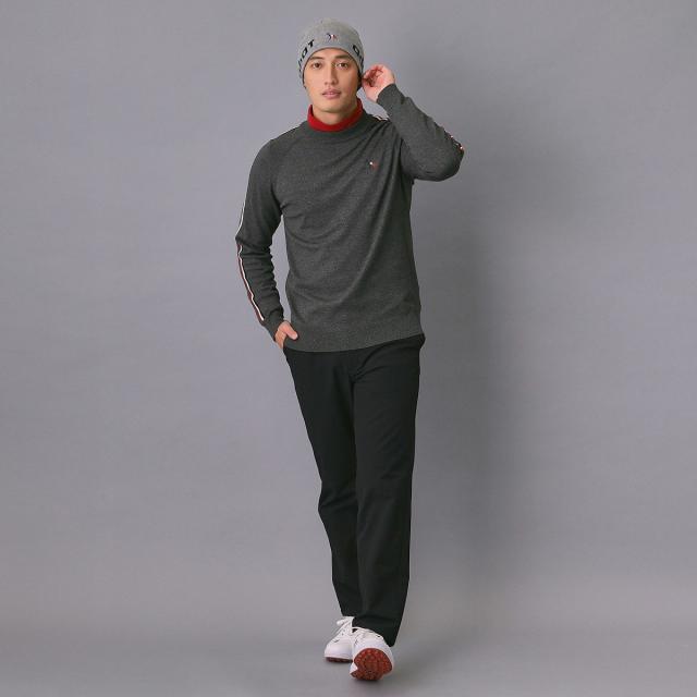 アダバットネイビー　ADABAT NAVY　スリーブラインセミモックネックセーター_7