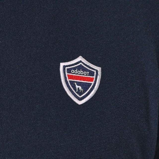 アダバットネイビー　ADABAT NAVY　起毛ストレッチ長袖ポロシャツ_5