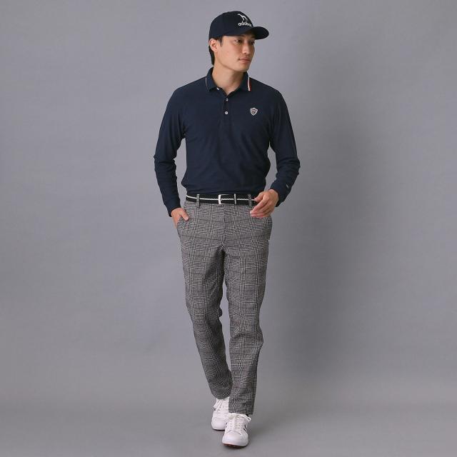 アダバットネイビー　ADABAT NAVY　起毛ストレッチ長袖ポロシャツ_9