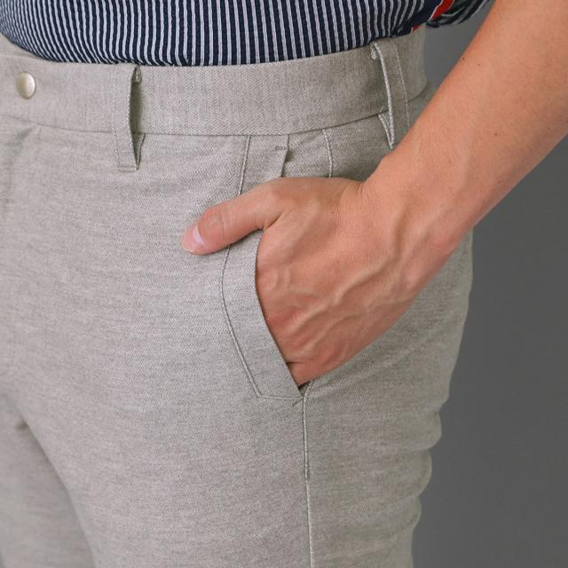 アダバットネイビー　ADABAT NAVY　ドビースウェード ストレッチパンツ_4