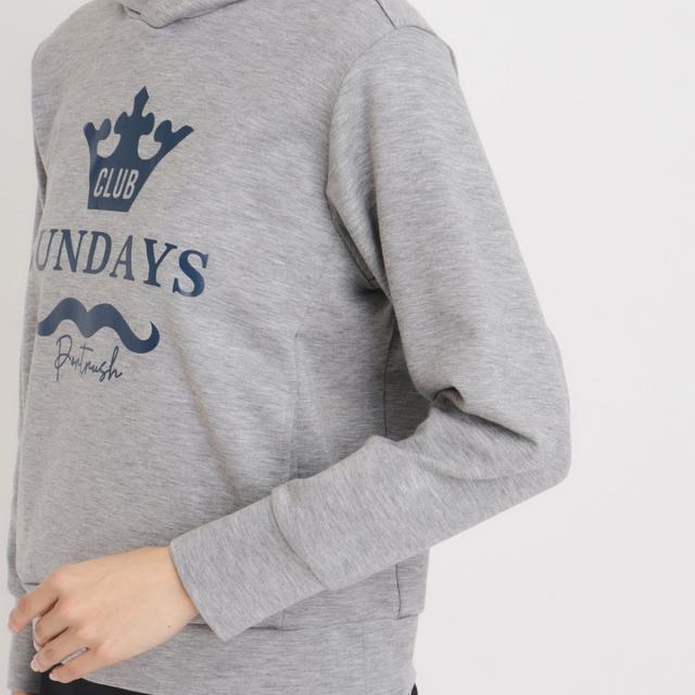 アダバットネイビー　ADABAT NAVY　ライトダンボールフーディー　レディス_6