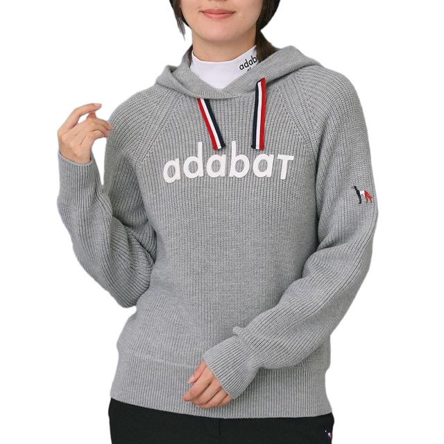 アダバットネイビー　ADABAT NAVY　フーディーセーター　レディス