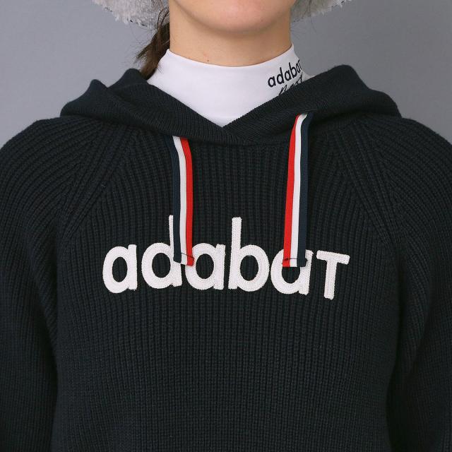 アダバットネイビー　ADABAT NAVY　フーディーセーター　レディス_4