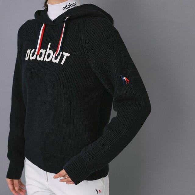 アダバットネイビー　ADABAT NAVY　フーディーセーター　レディス_6