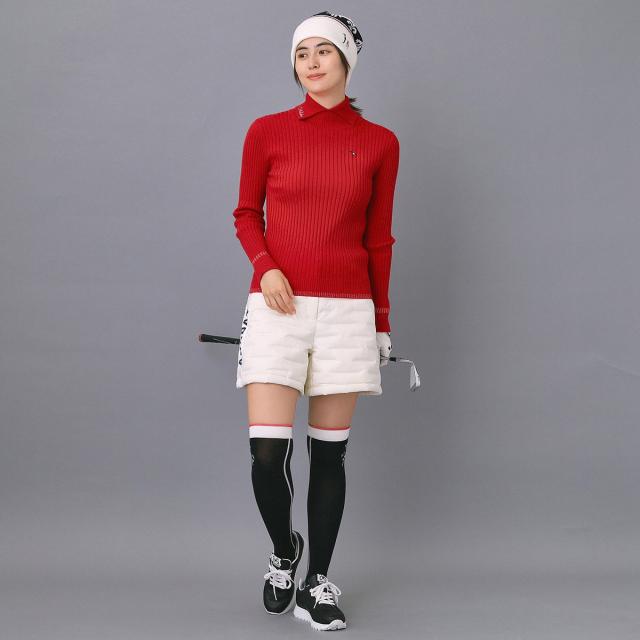 アダバットネイビー　ADABAT NAVY　ワイドリブスプリットカラーセーター　レディス_10