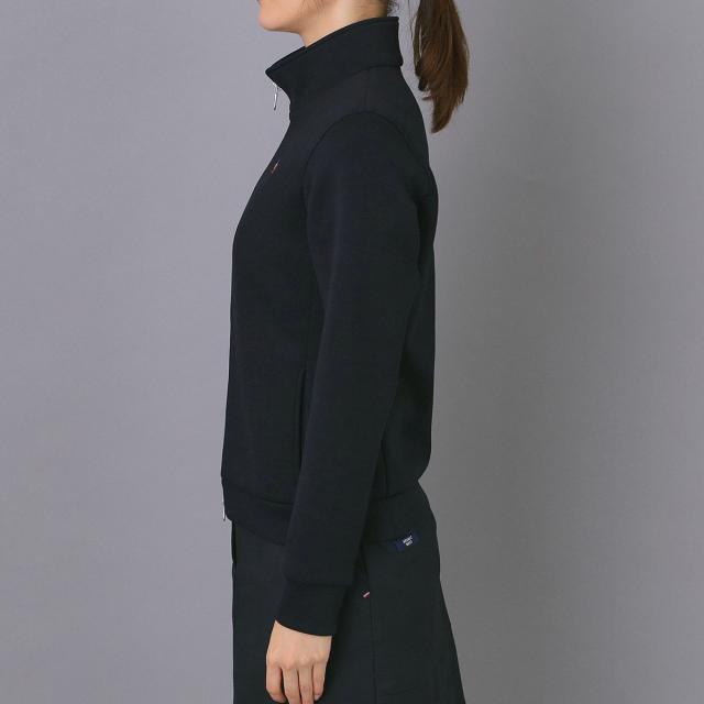 アダバットネイビー　ADABAT NAVY　ストレッチ ライトスムースジップブルゾン　レディス_3