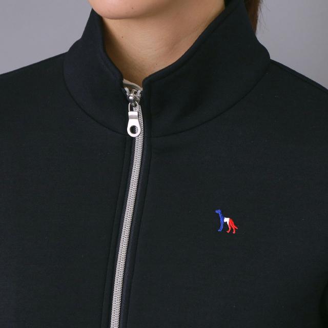 アダバットネイビー　ADABAT NAVY　ストレッチ ライトスムースジップブルゾン　レディス_4