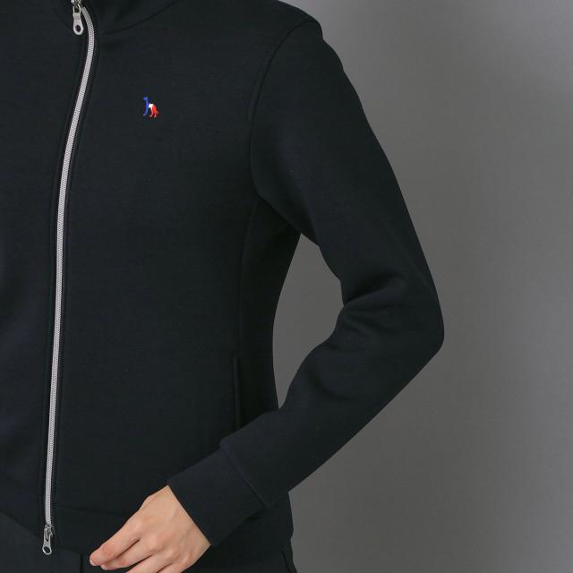 アダバットネイビー　ADABAT NAVY　ストレッチ ライトスムースジップブルゾン　レディス_5