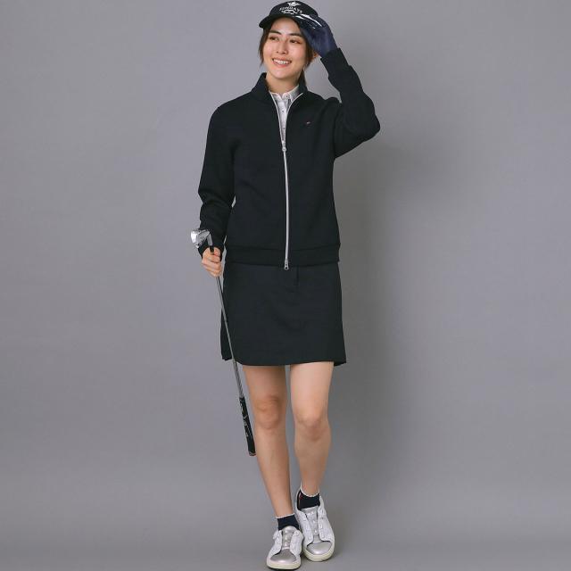 アダバットネイビー　ADABAT NAVY　ストレッチ ライトスムースジップブルゾン　レディス_12