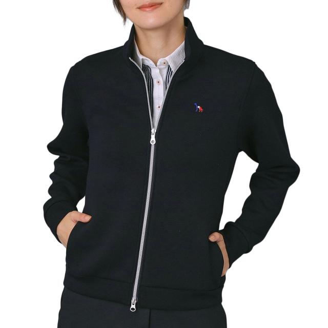 アダバットネイビー　ADABAT NAVY　ストレッチ ライトスムースジップブルゾン　レディス_13