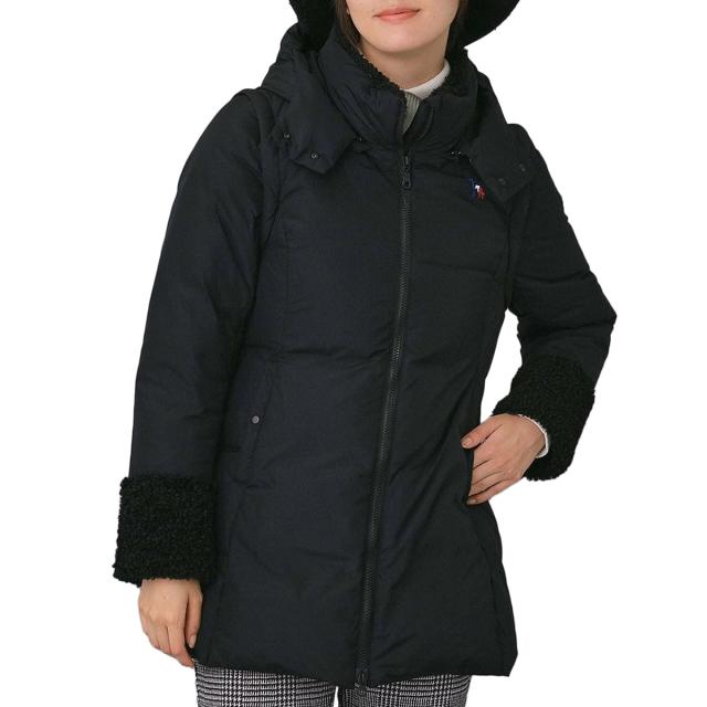 アダバットネイビー　ADABAT NAVY　4WAY 袖 フード脱着ロングダウンジャケット　レディス