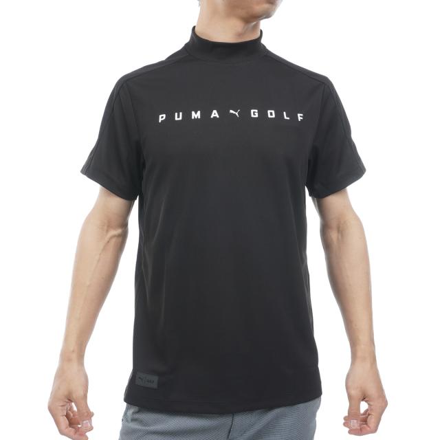 プーマ　PUMA　PB ロゴ 半袖モックネックシャツ