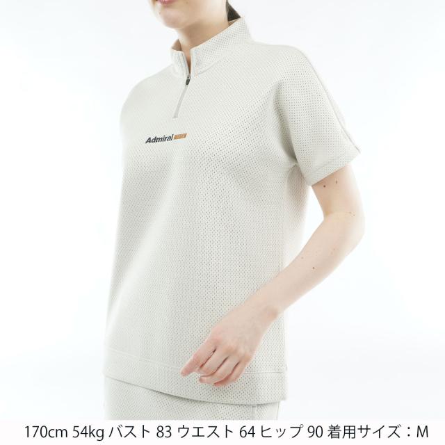 アドミラル　Admiral　ストレッチ ビッグメッシュ ダンボール半袖プルオーバー　レディス_1