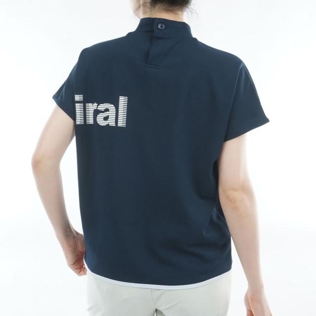 アドミラル　Admiral　ストレッチ ドライ鹿の子 モックネック半袖シャツ　レディス_5