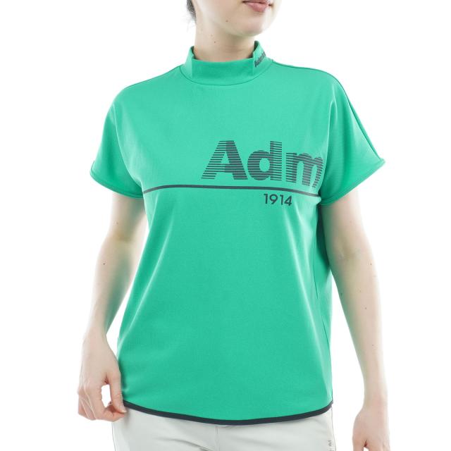 アドミラル　Admiral　ストレッチ ドライ鹿の子 モックネック半袖シャツ　レディス_6