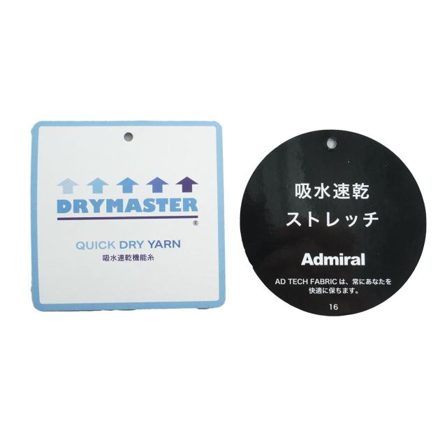アドミラル　Admiral　ストレッチ ドライ鹿の子 モックネック半袖シャツ　レディス_18