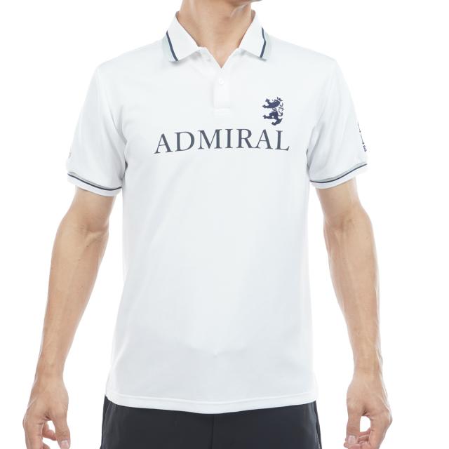 アドミラル　Admiral　ストレッチ カラタッチ ロゴ半袖ポロシャツ